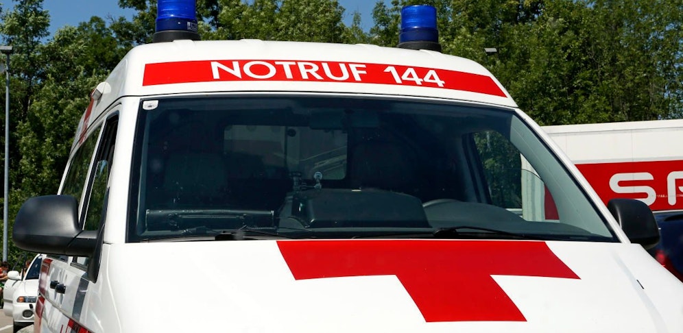 Ein Rettungsteam war schnell am Unfallort.