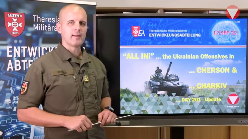 Bundesheer Oberst Markus Reisner ist Leiter der Entwicklungsabteilung der Militärakademie in Wiener Neustadt.
