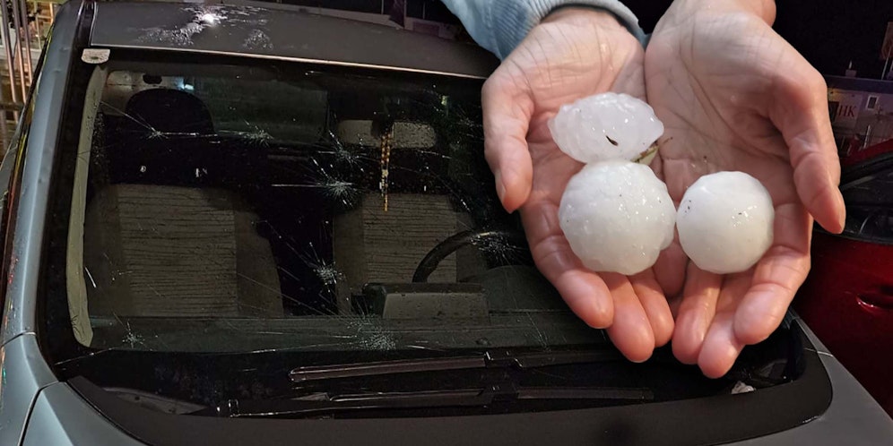 Die Hagelschauer hinterließen ihre Spuren in Knittelfeld.
