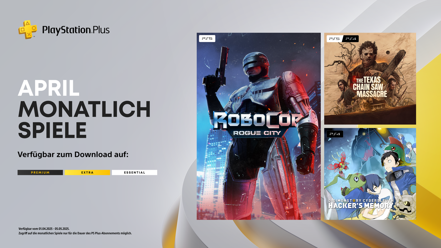 Die monatlichen PlayStation Plus-Titel im April für PS4 und PS5.
